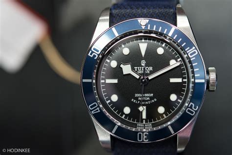 foto tudor 79230r|tudor black bay blue bezel.